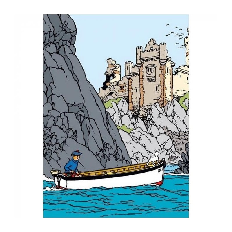 Tintin - Plastficka A4 - Den Svarta Ön