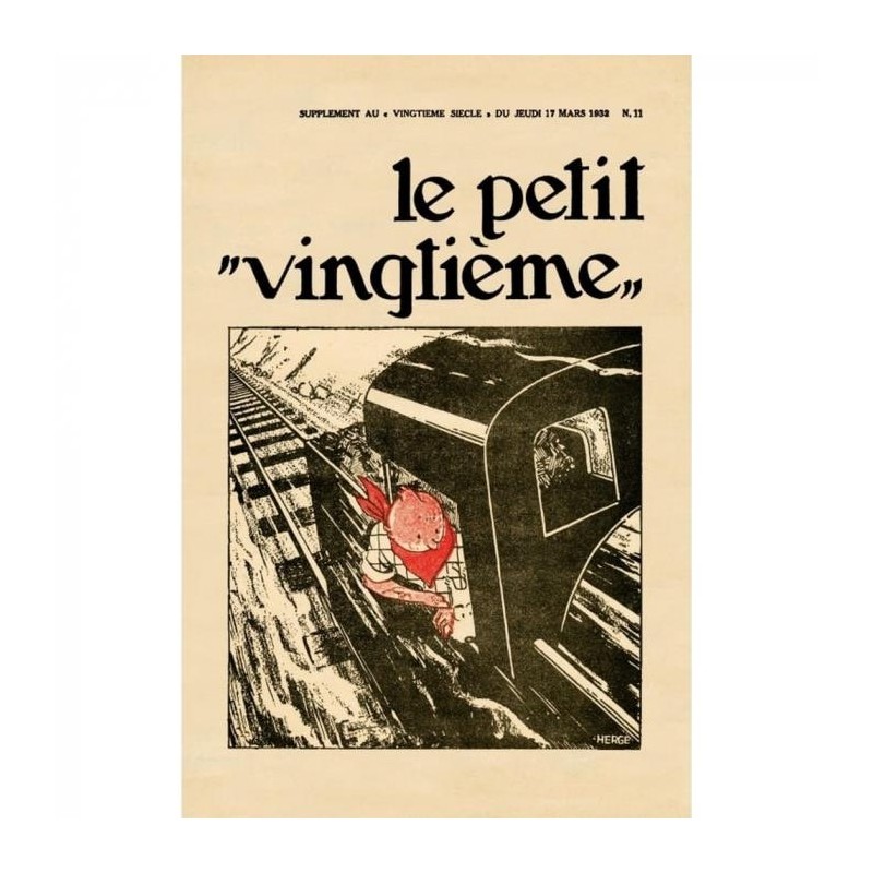 Poster - Le Petit Vingtième: Tintin i Amerika (1932)