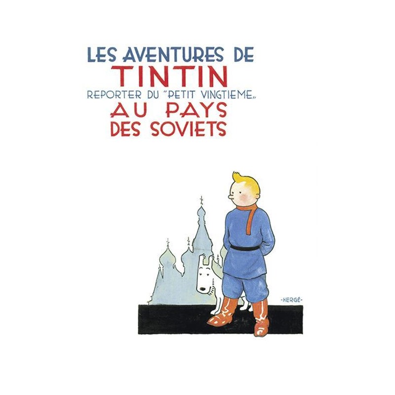 Poster - Tintin au pays de Soviets - Tintin i Sovjet VIT