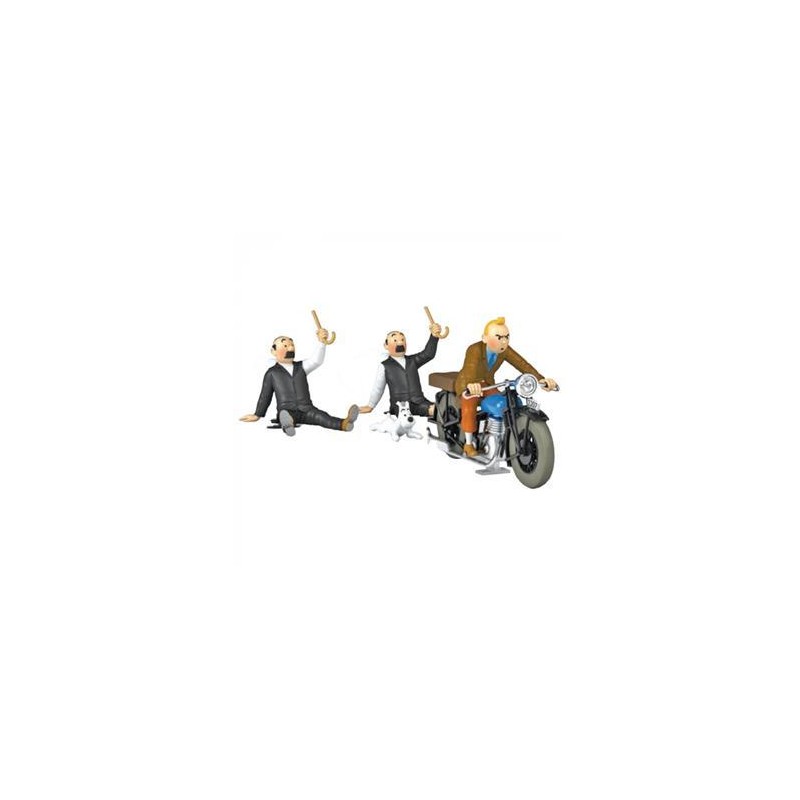 Tintin - 1:24 Modellbil 70 Tintin Motorcykel