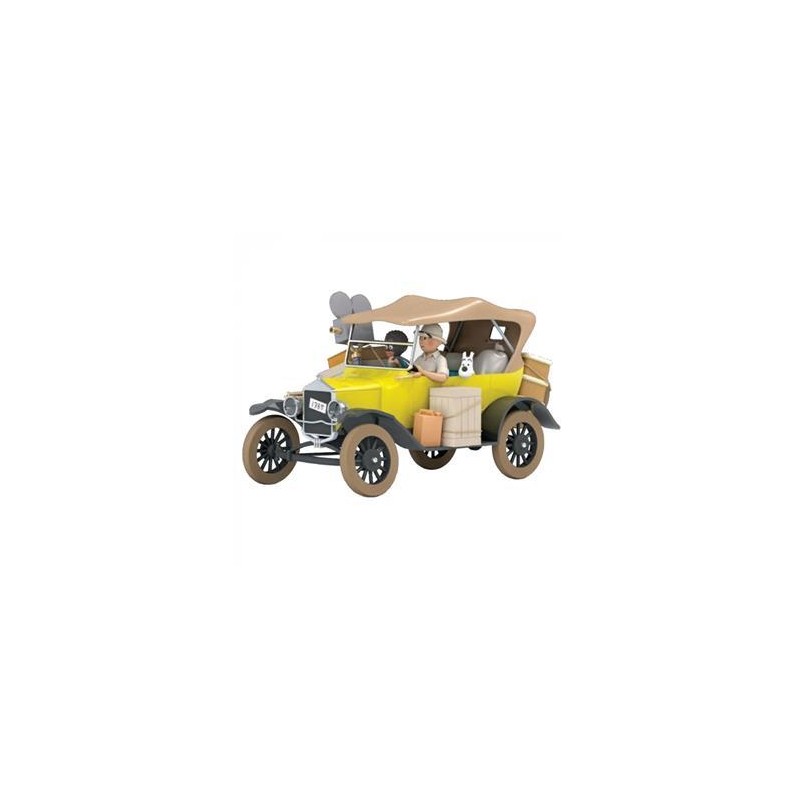 Tintin - 1:24 Modellbil 71 Gul Ford T