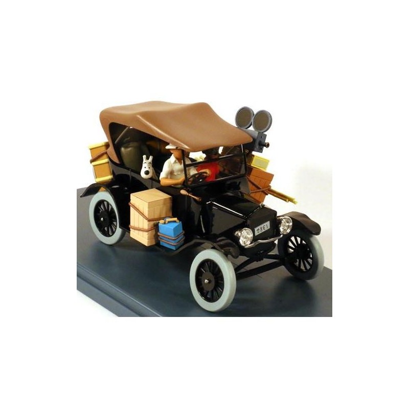 Tintin - 1:24 Modellbil 5 - Black Ford Model T