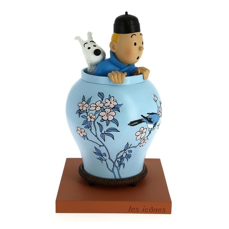 Tintin i vas - Resin - Blå Lotus