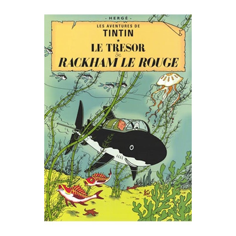 Poster - Tintin Le tresor de Rackham le Rouge - Rackham den Rödes skatt