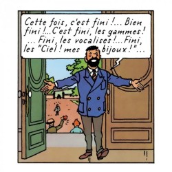 Tintin - Statyett - Haddock med blå kavaj