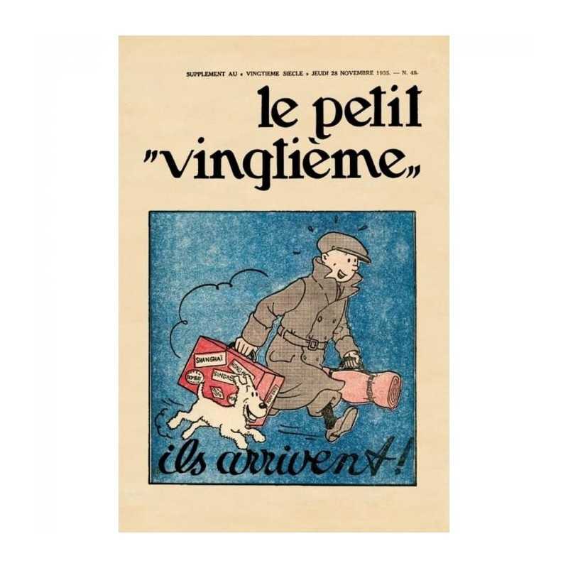 Poster - Le Petit Vingtième: Tintin på väg (1935)