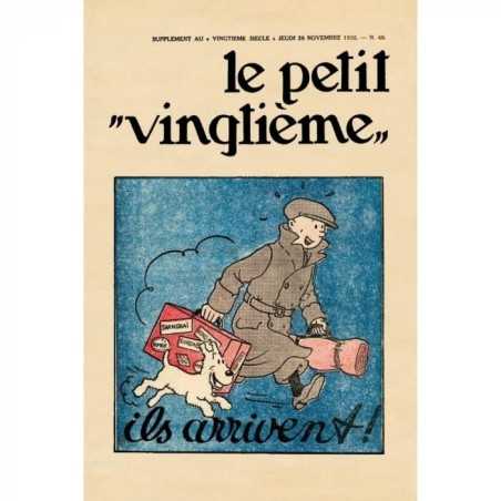 Poster - Le Petit Vingtième: Tintin på väg (1935)